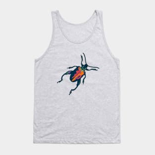 colorful Fungus beetle illustration Tank Top